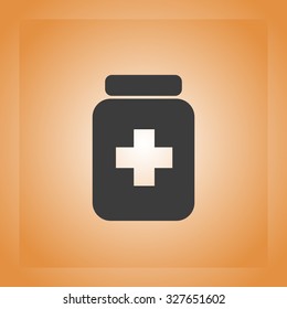 Medicine bottle icon