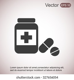 Medicine bottle icon