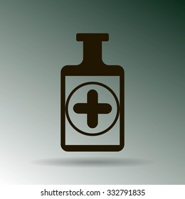 Medicine bottle icon