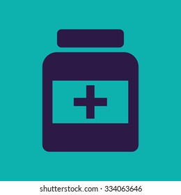 Medicine bottle icon