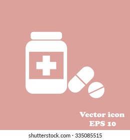 Medicine bottle icon