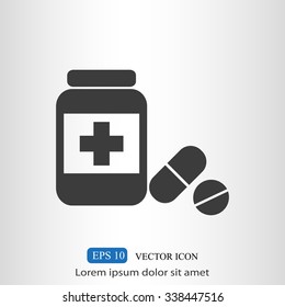 Medicine bottle icon