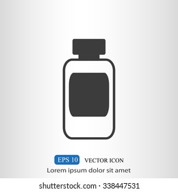 Medicine bottle icon
