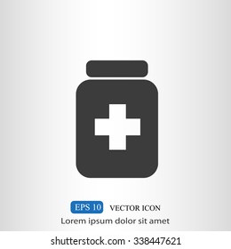 Medicine bottle icon
