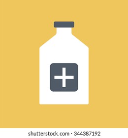Medicine bottle icon. Medicine icon.
