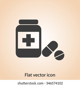 Medicine bottle icon