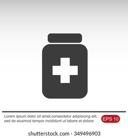 Medicine bottle icon