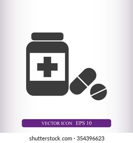 Medicine bottle icon