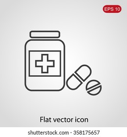 Medicine bottle icon