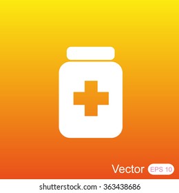 Medicine bottle icon