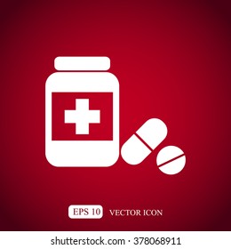 Medicine bottle icon