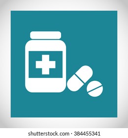 Medicine bottle icon
