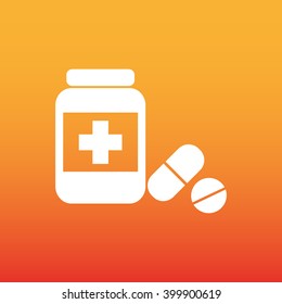 Medicine bottle icon