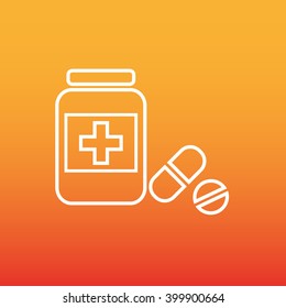 Medicine bottle icon