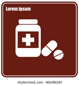 Medicine bottle icon
