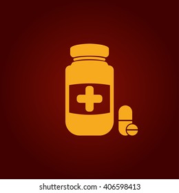 medicine bottle icon