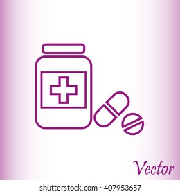 Medicine bottle icon
