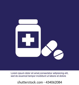 Medicine bottle icon
