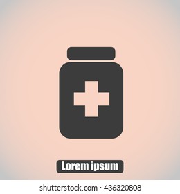 Medicine bottle icon
