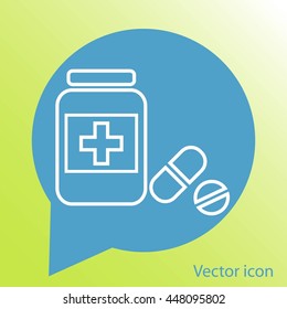 Medicine bottle icon
