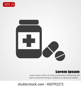 Medicine bottle icon

