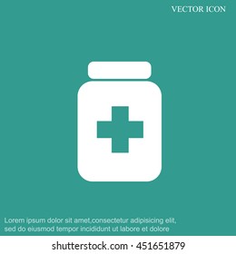 Medicine bottle icon
