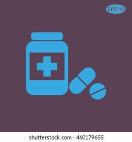 Medicine bottle icon
