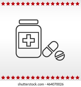 Medicine bottle icon
