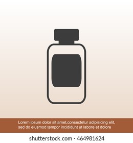 Medicine bottle icon