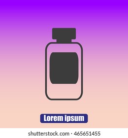 Medicine bottle icon