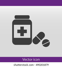 Medicine bottle icon
