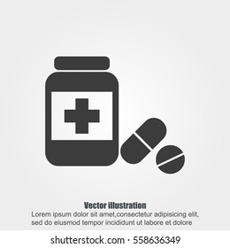 Medicine bottle icon