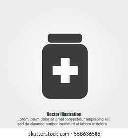 Medicine bottle icon