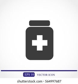 Medicine bottle icon