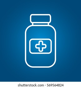 Medicine bottle icon