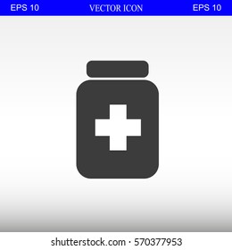 Medicine bottle icon