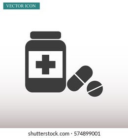 Medicine bottle icon