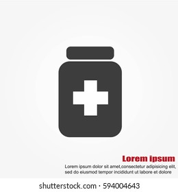Medicine bottle icon