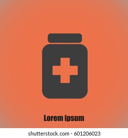 Medicine bottle icon