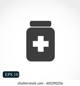 Medicine bottle icon