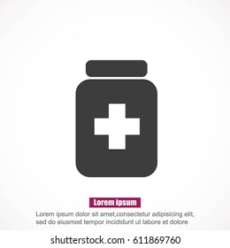Medicine bottle icon