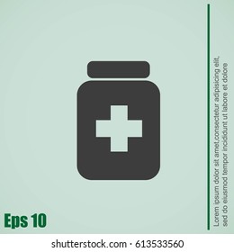 Medicine bottle icon