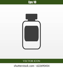 Medicine bottle icon