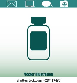 Medicine bottle icon