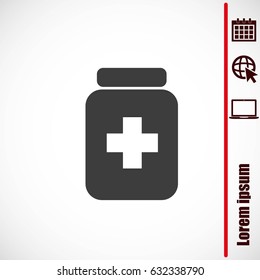 Medicine bottle icon