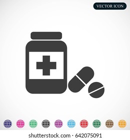 Medicine bottle icon