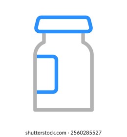 Medicine bottle icon. Concept of healthcare, pharmacy, and medication.