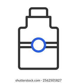 Medicine bottle icon. Concept of healthcare, pharmacy, and treatment.