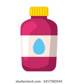 Medicine bottle icon design illustration. Vector design