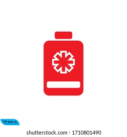 medicine bottle icon design vector illustration 